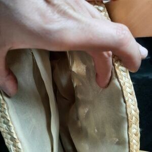Straw summer hand bag
